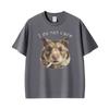 Funny Smoking Hamster Animals Absurdist Meme I Do Not Caret Shirts Unisex Unisex Summer 100 Cotton Oversized Tshirts Streetwear