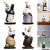 Statua in Resina di Cuoco Statuetta Modello Cuoco Ornamento Negozio Accessori per Casa Cucina