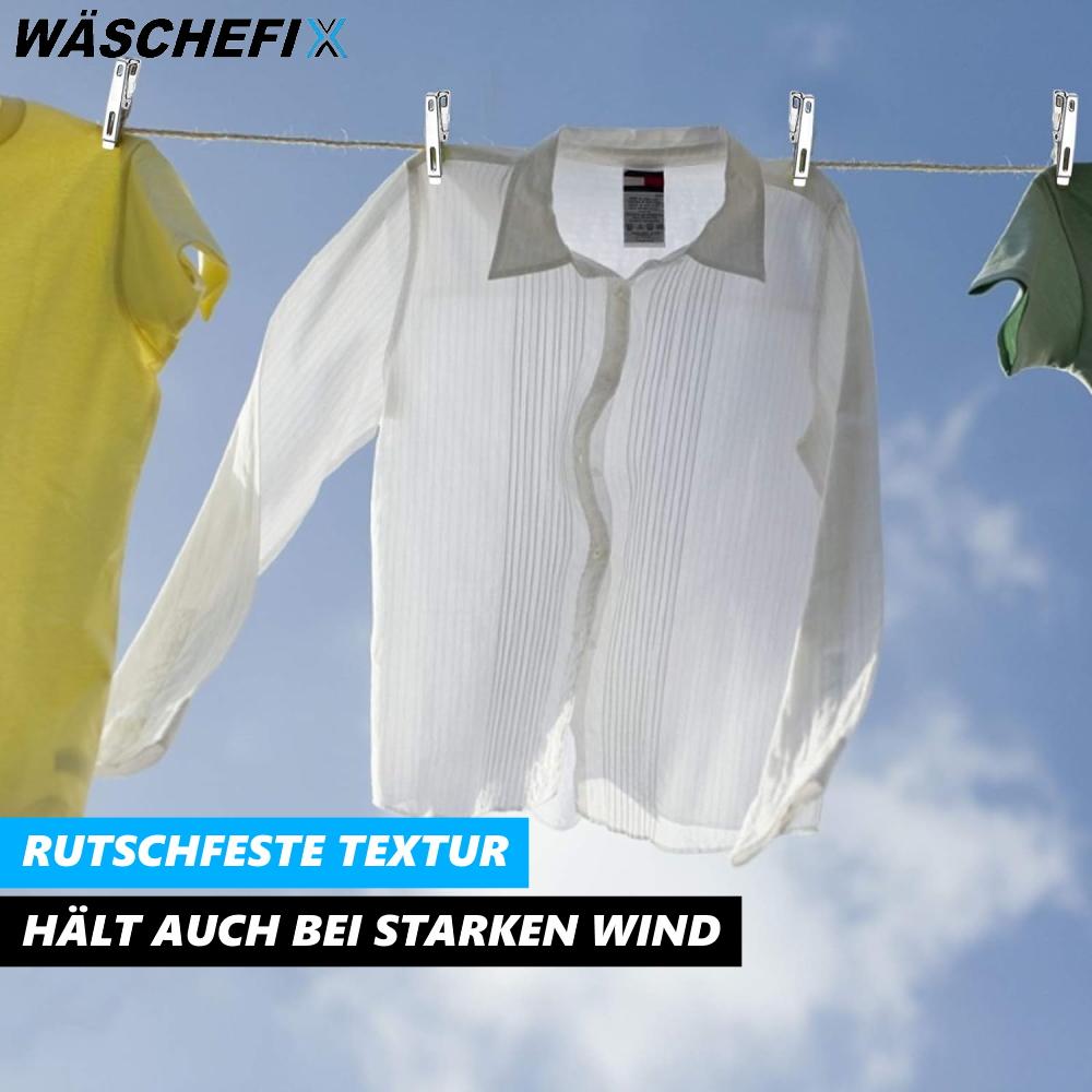 WÄSCHEFIX Stainless Steel Clothespins Set Stainless Steel Clips Towel Clips Laundry