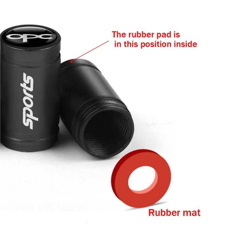AAAYT1 4pcs Metal Badges Car Wheel Tire Valve Caps Covers Auto Accessories For Opel Mokka Corsa Meriva Zafira Astra J H G Car Valve Cap
