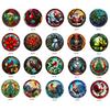 Retro Colorful Hummingbird Iris Window Glass Electrostatic Sticker Detachable Decorative Film Home Decoration