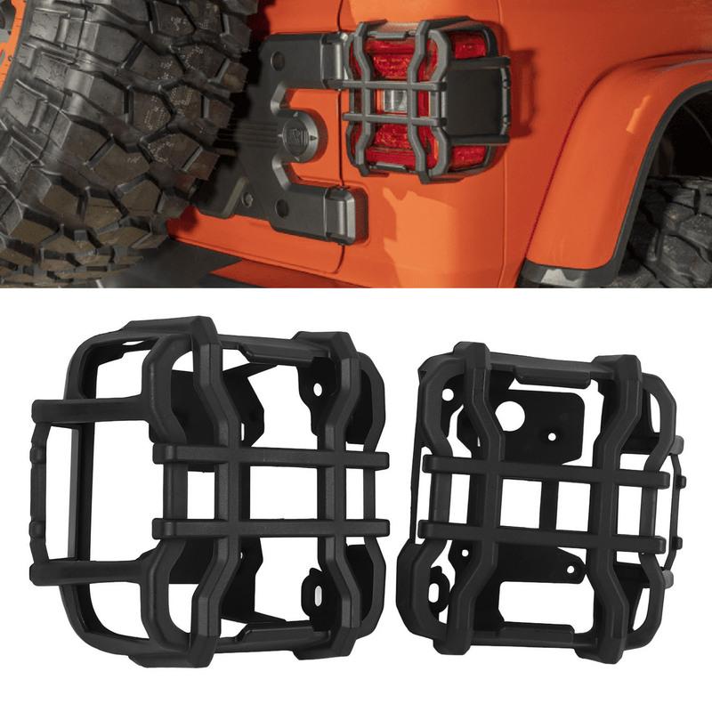 2PCS Car Tail Light Cover Guards Impact Resistant Black Rear Taillight Exterior Decoration Trim for Jeep Wrangler JL 2018-2023