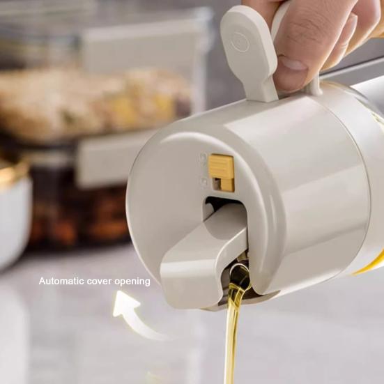 2 In 1 Oil Sprayer Bottle Dispenser for Kitchen Ergonomic Handle Oil Sprayer Control Oil Amount Simplify