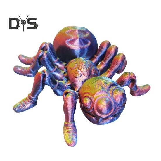Spider Model 3D Printed Action Toy Realistic Looking Vibrant Color Insect Spider Fidget Toy Photography Prop