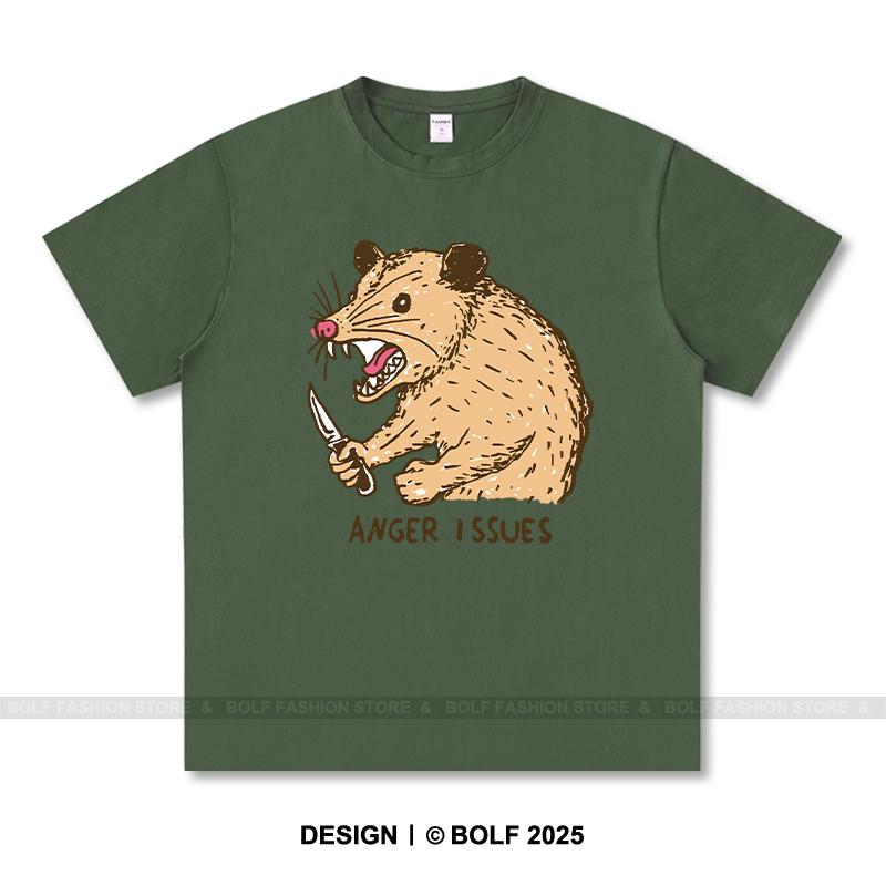 Women's Anger Issues Printed T-Shirt 100% Cotton Oversized Edgy Graphic Tees for Men Summer Tops Punk Streetwear