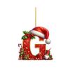 Christmas 26 Letters Ornament Flat Hanging Pendant Personalized Holiday Festive Tree Decor Gift For Christmas Party Ornament