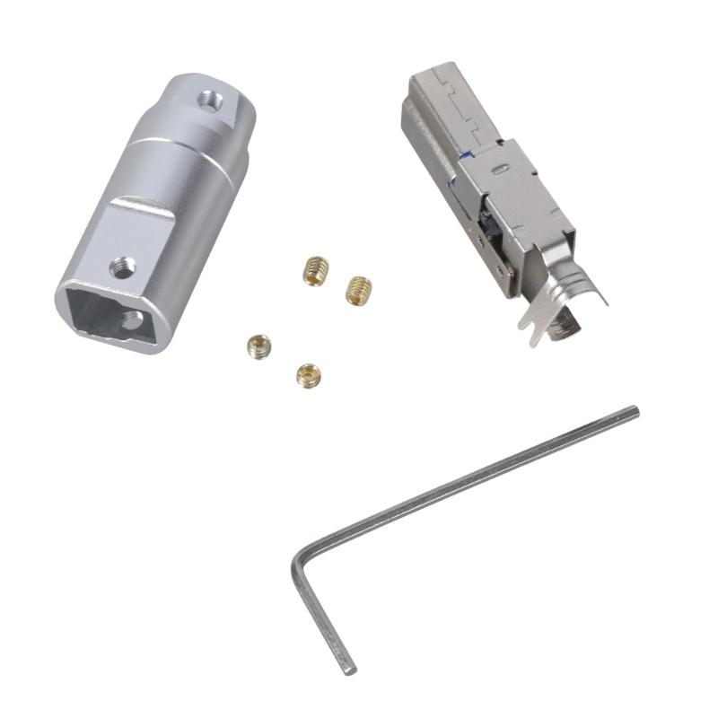 

DIY USB B Type B Male Plug Aluminum Housing for Repair Data Cable 6mm Cable Opening 1
