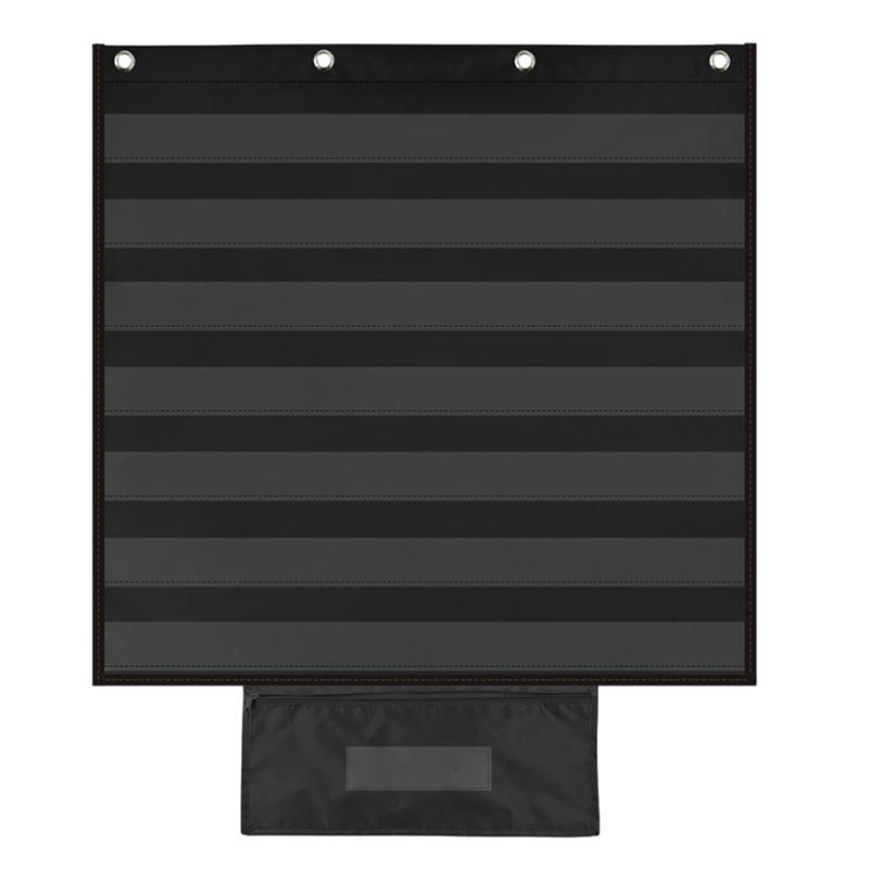 

1 шт. Многофункциональная настенная сумка для хранения карточек с историями, карман для карточек со словами, многослойный, настенный чёрный