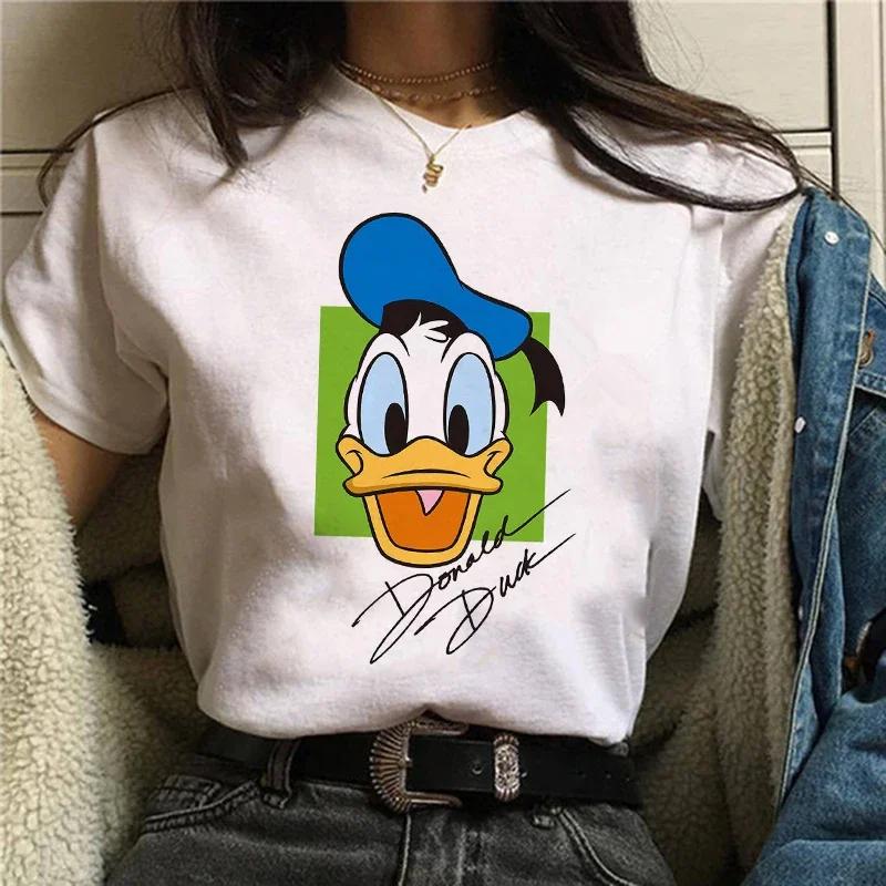 90s Mickey Print Tshirts for Women Fashion Minnie Mouse T Shirt Streetwear FeUnisex Clothes Disney Tshirt