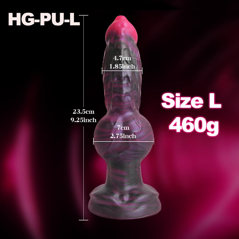 Dog Knot Dildo Anal Butt Plug Large Thick Penis Liquid Silicone Dick Women Men G Spot Prostate Stimulate Adult Foreplay Products