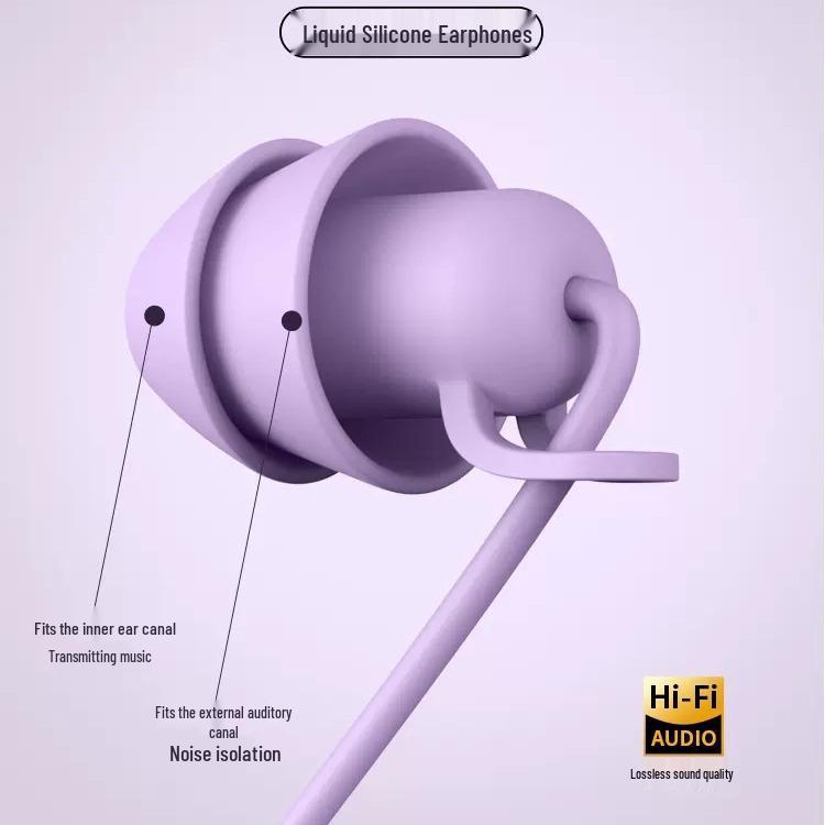 Type-C Wired Noise-Cancelling In-Ear Sleeping Earbuds