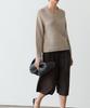 Masimodutti Cotton Blend V-Neck Knit Sweater