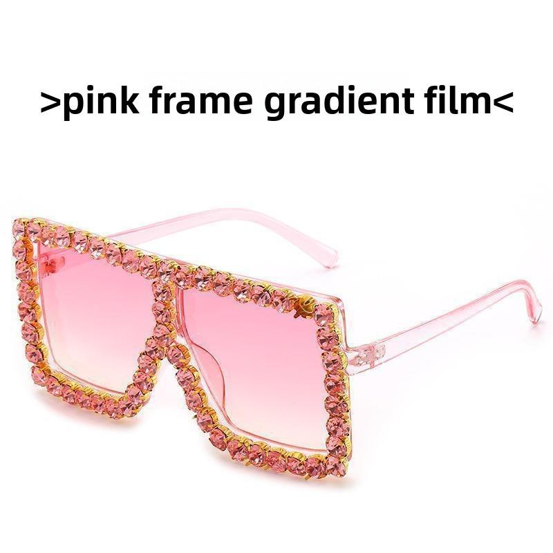 Fashion Oversized Sunglasses With Uv400 Protection For Summer Outdoor Wear