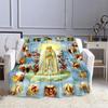 Jesus and The Virgin Mary Print Blanket Faith Religious Blanket Soft Warm Throw Blanket Sofa Bedding Birthday Gifts Blanket