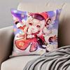 mmiHoYo KKlee GGenshin Impact Cushion Cover Pillowcase Antidustmite Invisible Zipper Short Plush Sofa Cushion