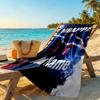 Mbappé Customized Name Beach Towel Super Soft Microfiber Quickdry Fabric Ideal for Travel Outdoor Swim Pool Yoga Surf Camping Hiking Gym Gift Holiday