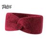 Wide Headband for Winter Sports Women Headband, Twist Knot Knitted Thick Warm Ear Cozy Protection Skiing Warmers, Head Wrap Cold Weather Autumn