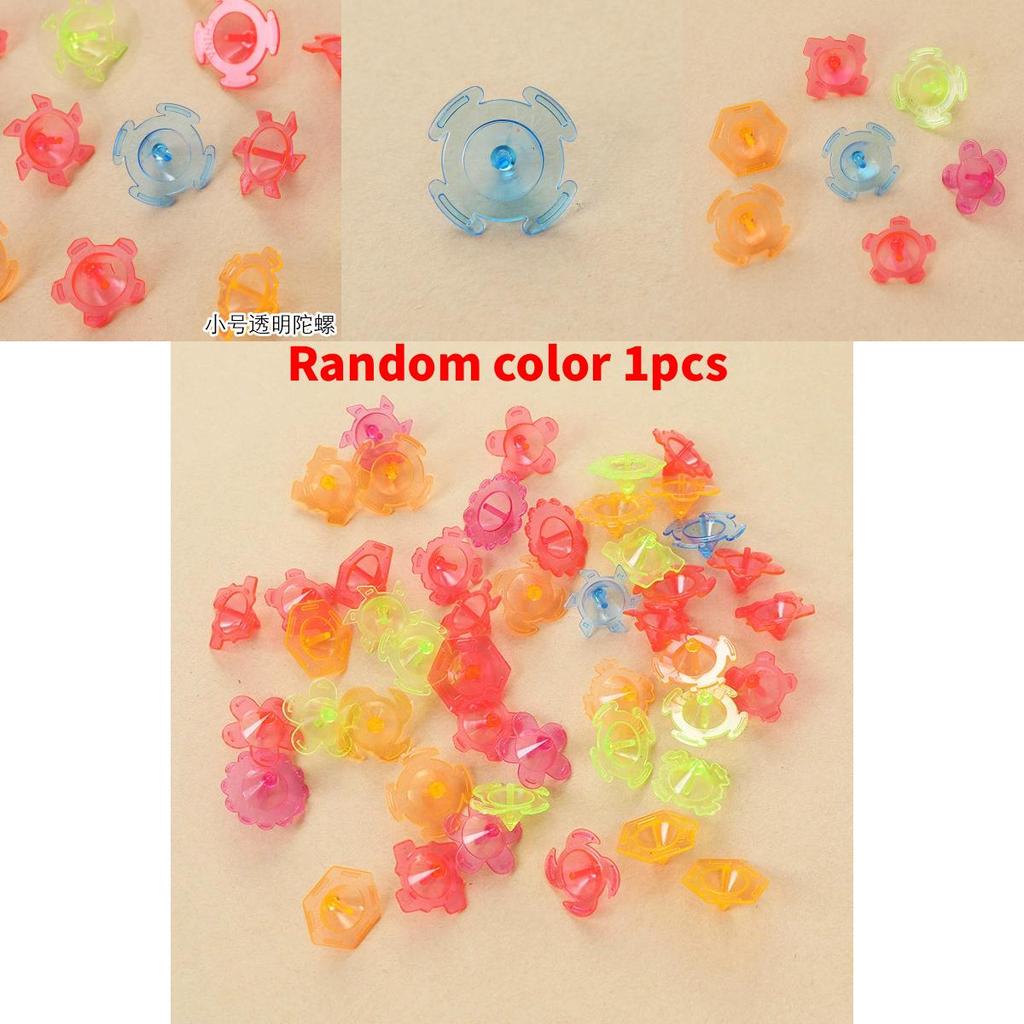 Plastic Hand Twist Transparent Gyroscope Toy For Kids Play And Collection