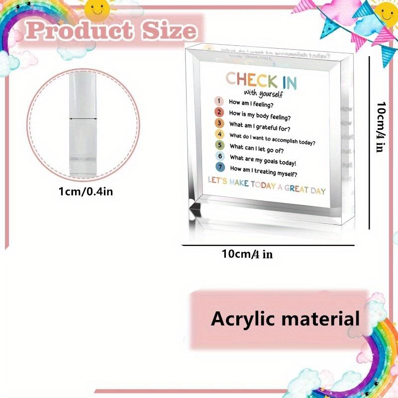 "Check In With Yourself" Sign - Emotional Learning Decor for Therapy & Classroom Spaces