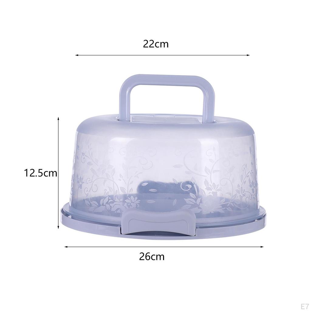 Cake Container Carrier with Handle Multipurpose Accs Base Portable Keeper Storage