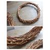 Weihnachts-Natürlicher Getrockneter Rattan-Ring Kranz Girlande Weihnachten DIY Basteln Tür Wand Hängende Anhänger Dekoration Hochzeitsfeier Zubehör