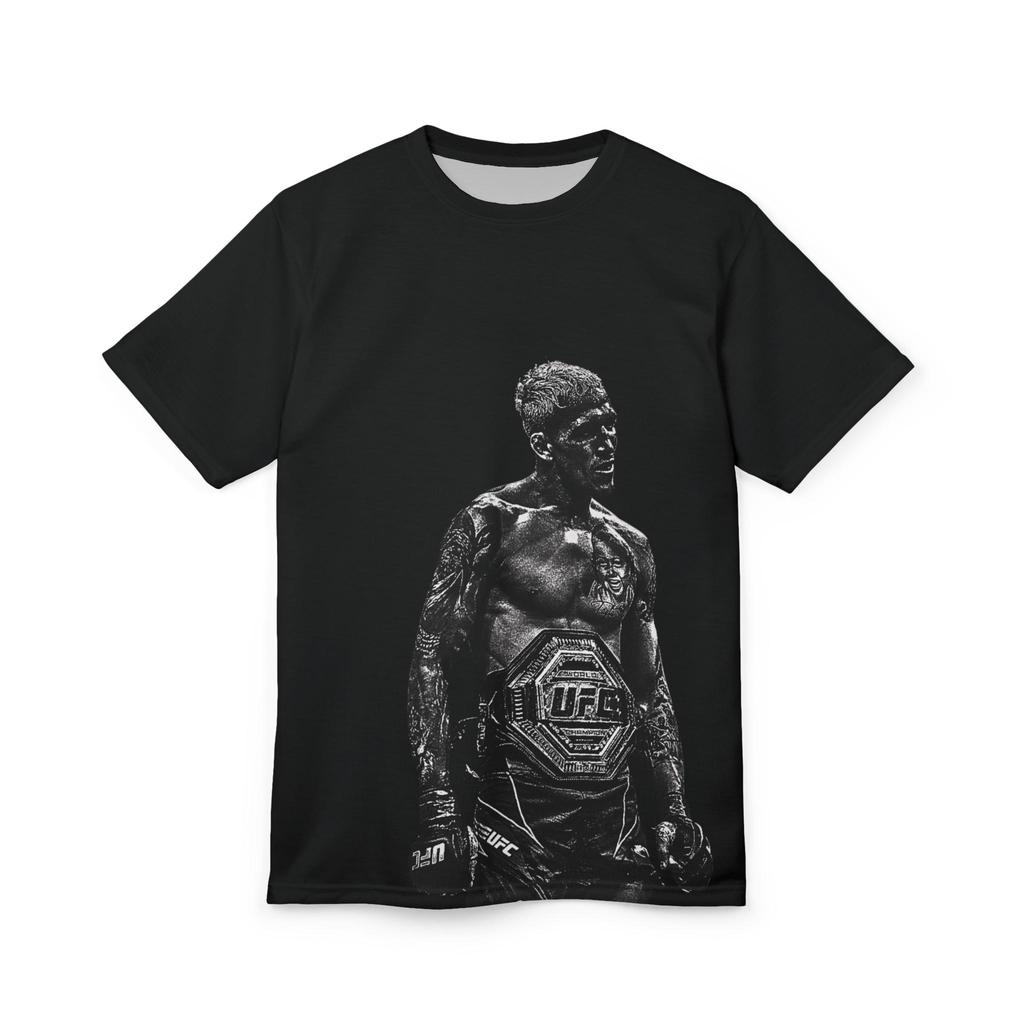2026 Summer UFC Charles Oliveira Fighting Graphic Tshirt Women Sports Cotton Short Sleeve Loose Leisure Fitness Shirt Unisex