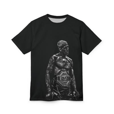 2026 Καλοκαίρι UFC Charles Oliveira Φωτογραφικό T-shirt Μάχης Γυναικείο Αθλητικό Βαμβακερό Κοντομάνικο Φαρδύ Casual Φανέλα Γυμναστικής Unisex