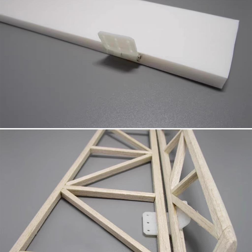 20PCS High Strength Nylon Pinned Hinges for Model Aircraft Stability and Safety Lightweight Design for Easy Installation