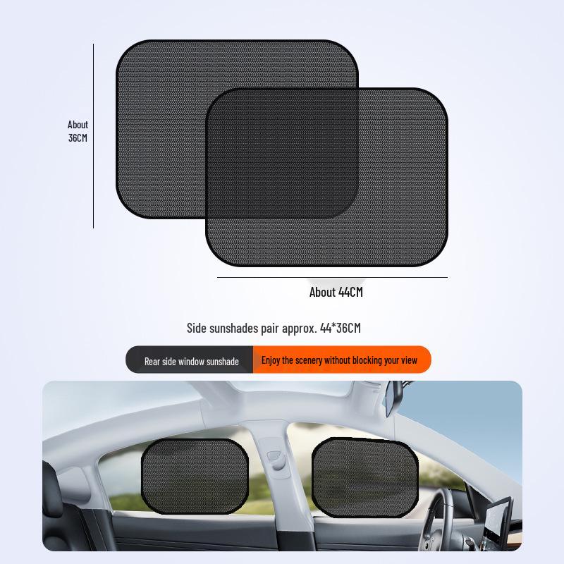 

Black Mesh Car Sunshade Pair for Side Windows