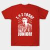 Men Black Print T-shirt Today Junior! Billy Madison No-Cut Transfer Paper Print Cotton Tshirt