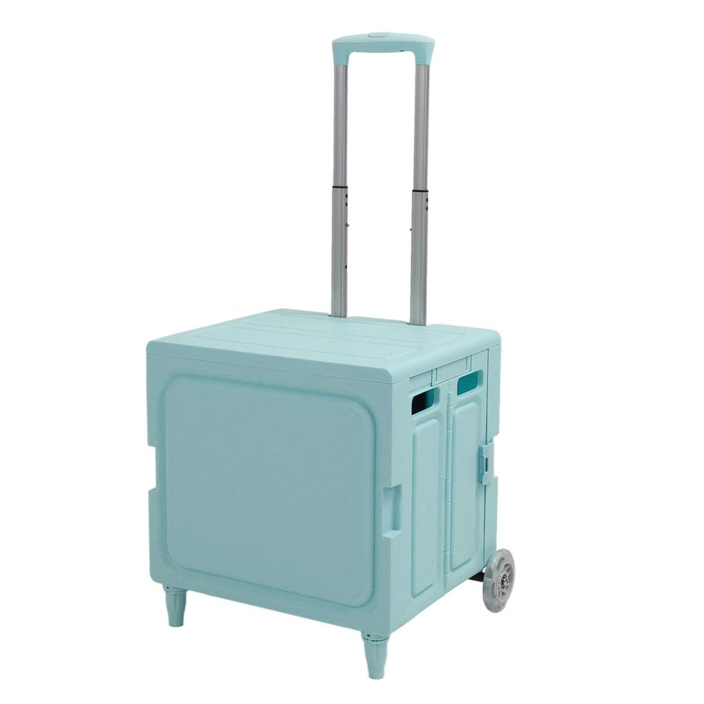 Carrello a Rotelle Pieghevole Facile da Riporre Forte Capacità di Carico Multifunzionale Pieghevole Portatile