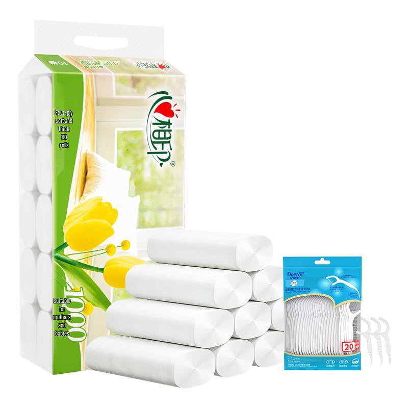 Dental Floss Picks & Toilet Paper Bundle