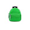 1 Piece Double-Shoulder Zipper Small Coin Purse Keychain Mini Backpack Pendant