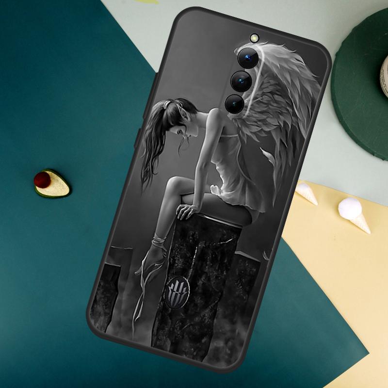 Fallen Angel Wings Art For ZTE Nubia Red Magic 10S 8 9 8S 9S Pro Plus 10 Air 6S 7S 7 Pro Red Magic 11 Pro Plus Case