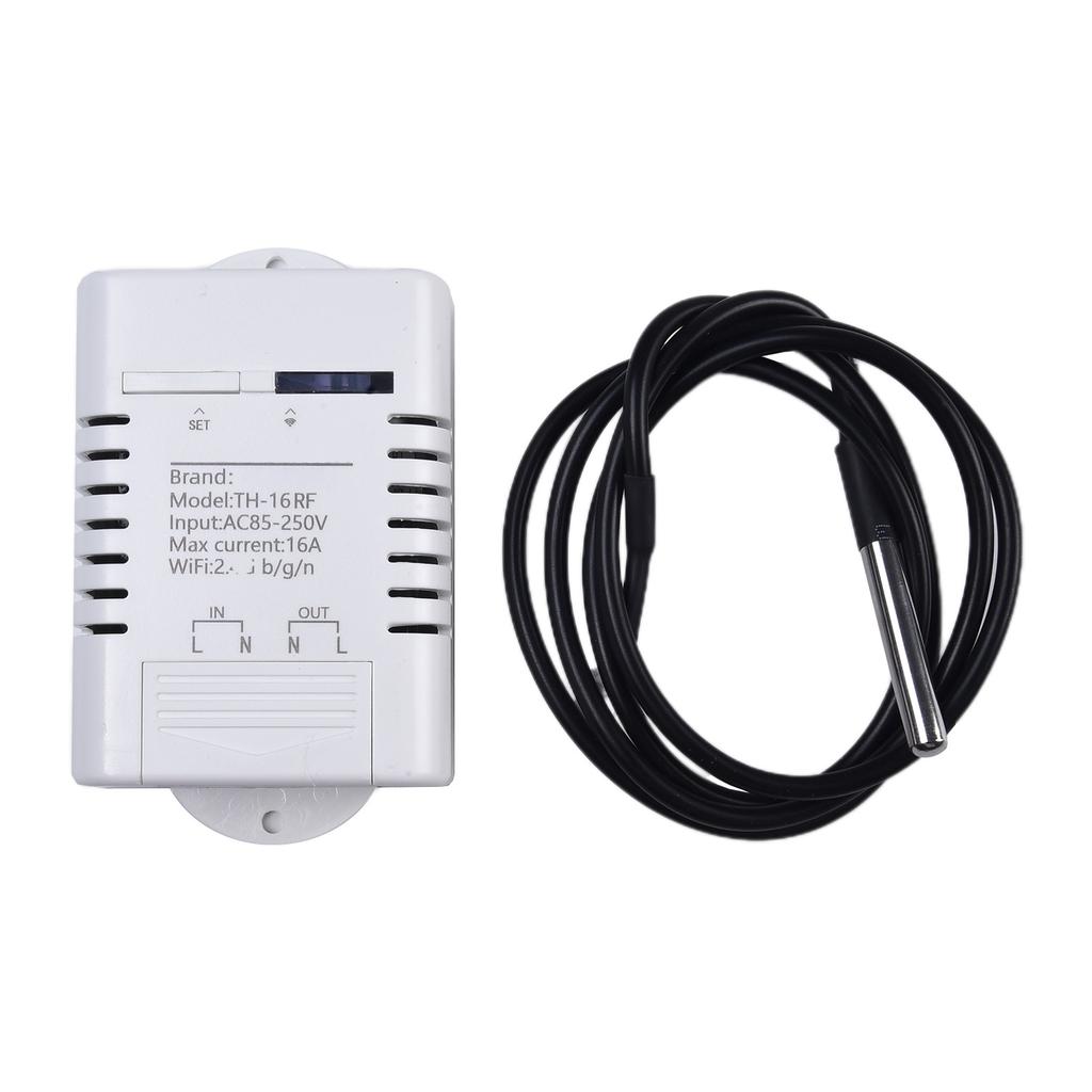 RF433 Enabled Smart Home Thermostat Rated at 16A and Max Power of 3000W for Enhanced For energy Monitoring Capabilities