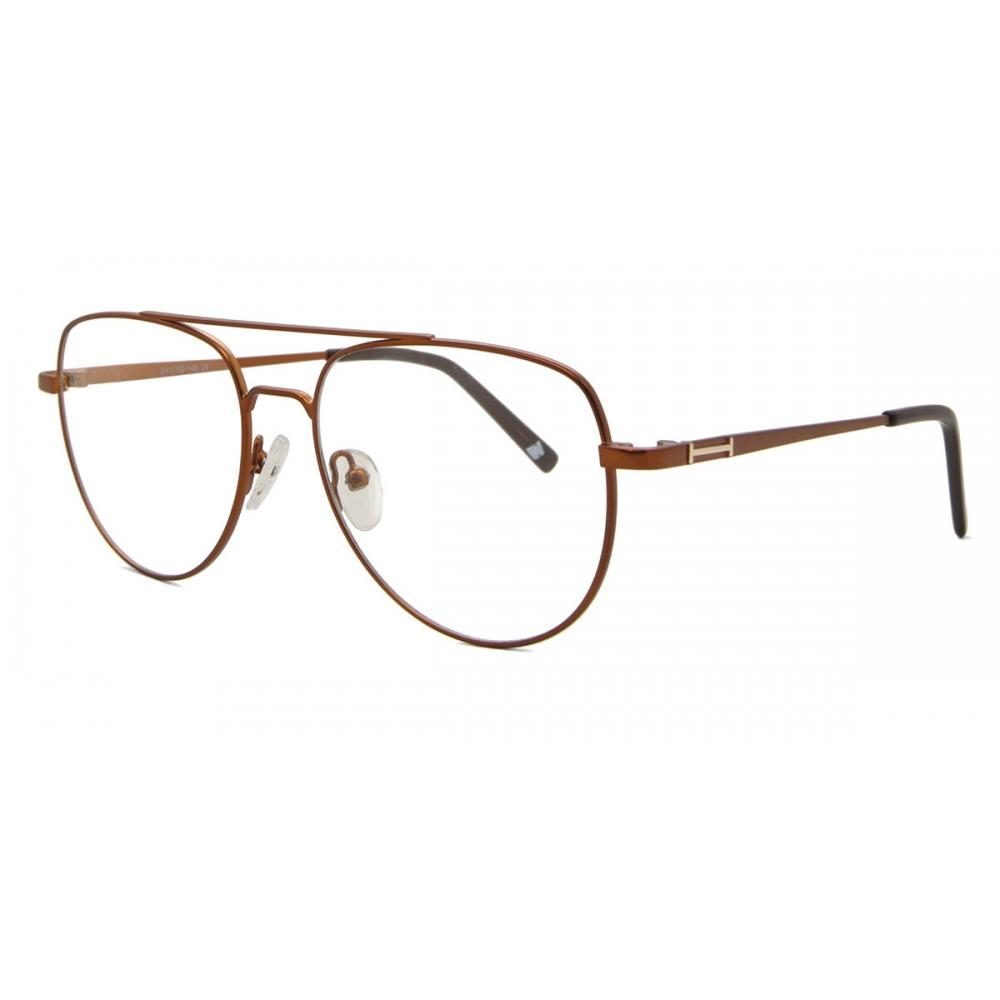 Full Rim Pilot Brown Smartbuy Collection Magnus 889a Fashion Unisex Eyeglasses
