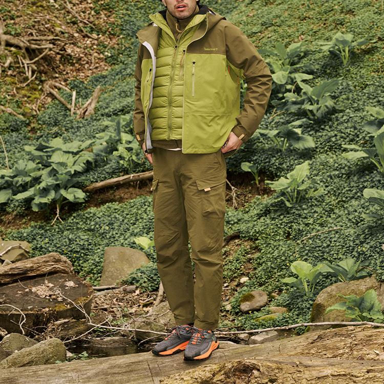 Timberland Outdoor Loose Single Layer Waterproof Windproof Jacket Men Jacket Army-Green A41SF-EID