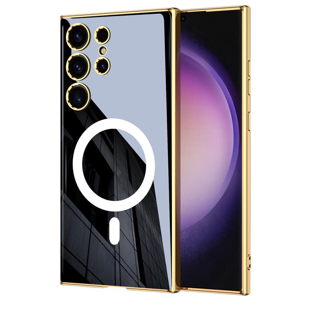 Samsung S24 Ultra Magnetic Phone Case with Wireless Charging, Anti-drop Protection, and Electroplated Thin Cover