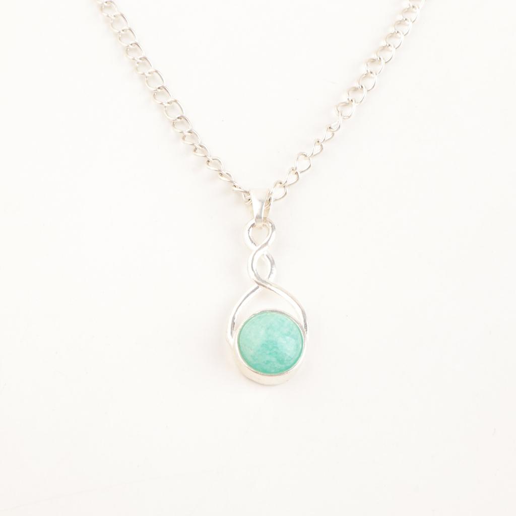 Natural Amazonite Gemstone 925 Sterling Silver Jewelry Handmade Pendant For Gift CP-25-29