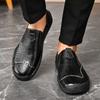 2025 Hot Sale Comfortable Men's Casual Shoes Outdoo Men Driving Shoes Handmade Leather Flat Men's Shoes Breathable Men Loafers