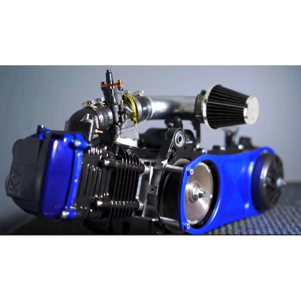 NIBBI High Flow CNC Air Filter 48mm Aluminum Curve Pipe Intake Manifold Kit for Honda Yamaha GY6 Scooter Engine Carburetor Inter
