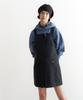 Covernat Woman Pleated Layered Dress Charcoal