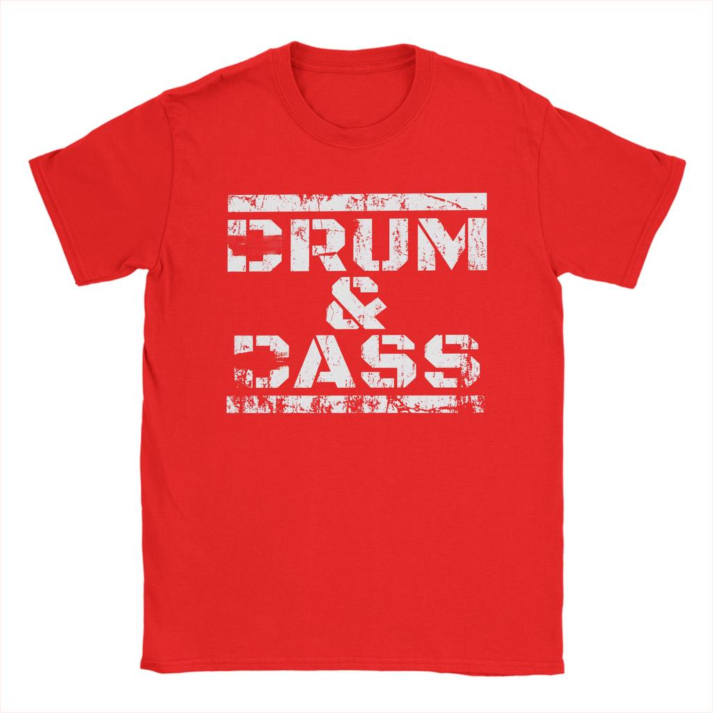 Casual T Shirt Summer Drum And Bass Funny Party Saying Trendy Cool TShirts 100 Cotton Tee Shirt for Unisex Y2K Classic Tops