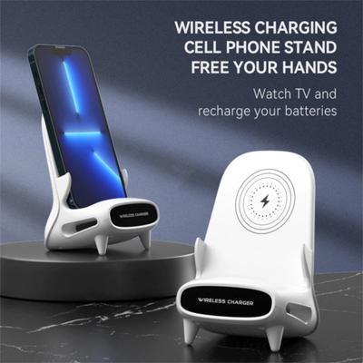 Mini Chair Wireless Charger Phone Holder Horizontal Charging Stand Automatic Identification Charging