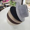 Hat Men's British Jazz Hat Sunscreen Concave Convex Short Brim Women's Simple Fashion Versatile Traveling Flat Top Top Top Top Hat
