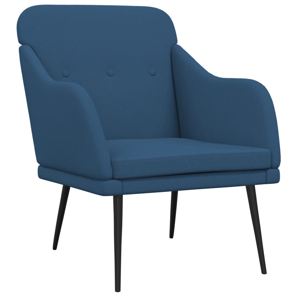 Armchair Blue 63x76x80 Cm Fabric\