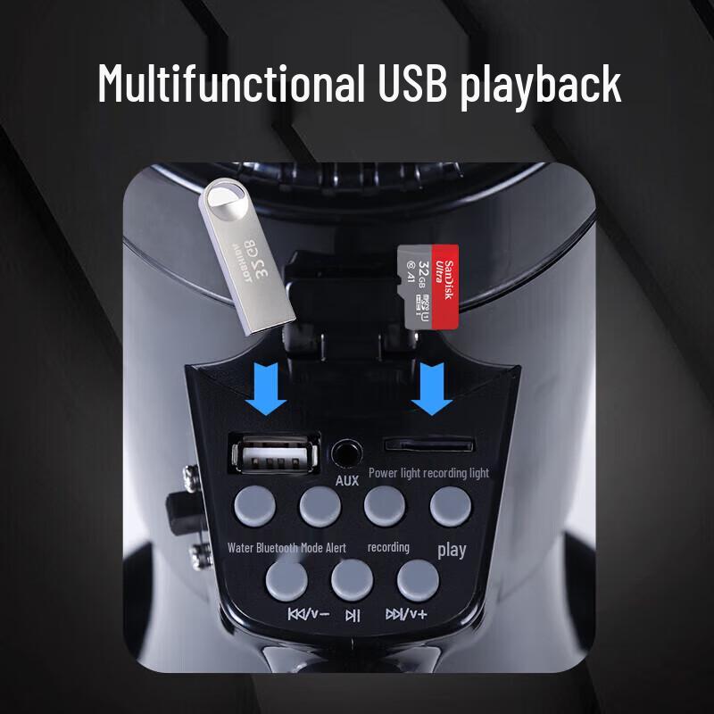 Lei Gong Wang CR-72 Rechargeable Handheld Megaphone with Bluetooth