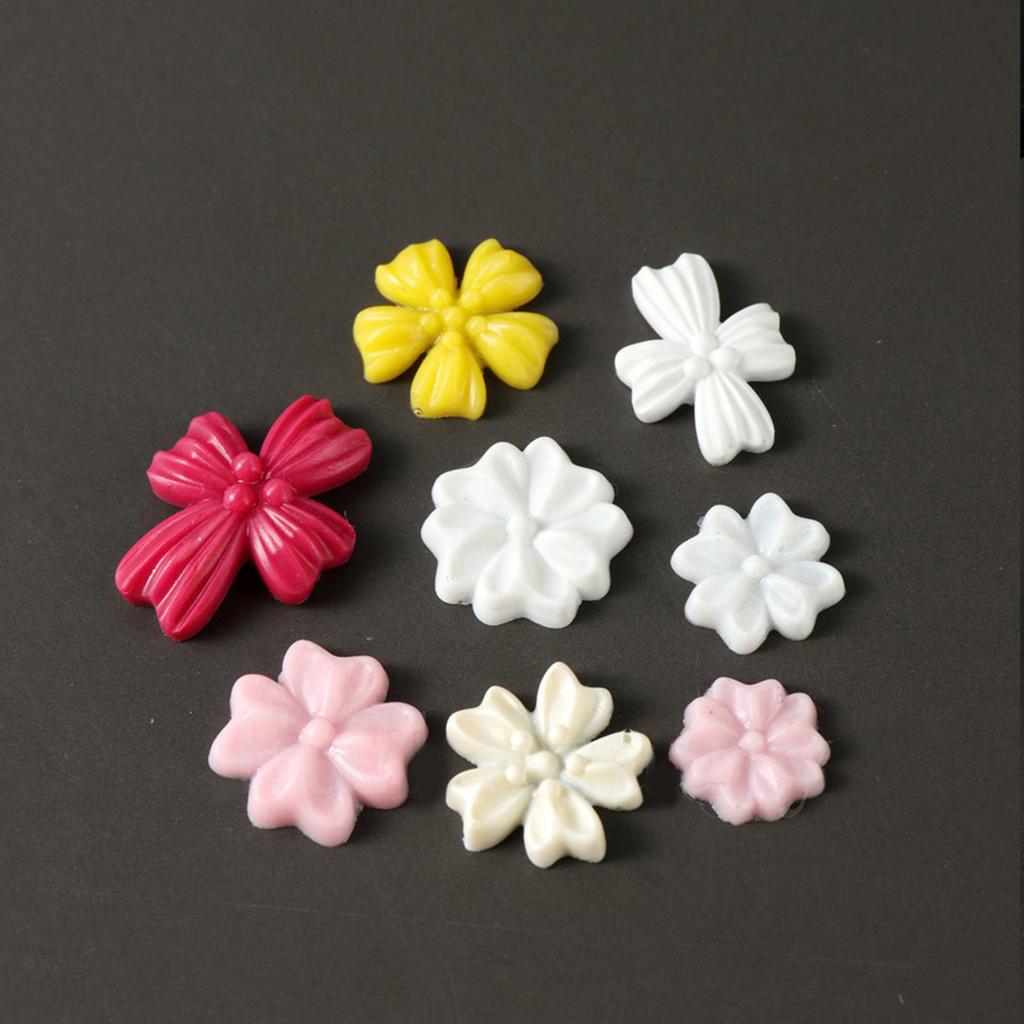 2PCS Silicone Nail Art Moulds Flower Nail Art Template Moulds Silicone Texture for Beauticians and Nail Art Learners