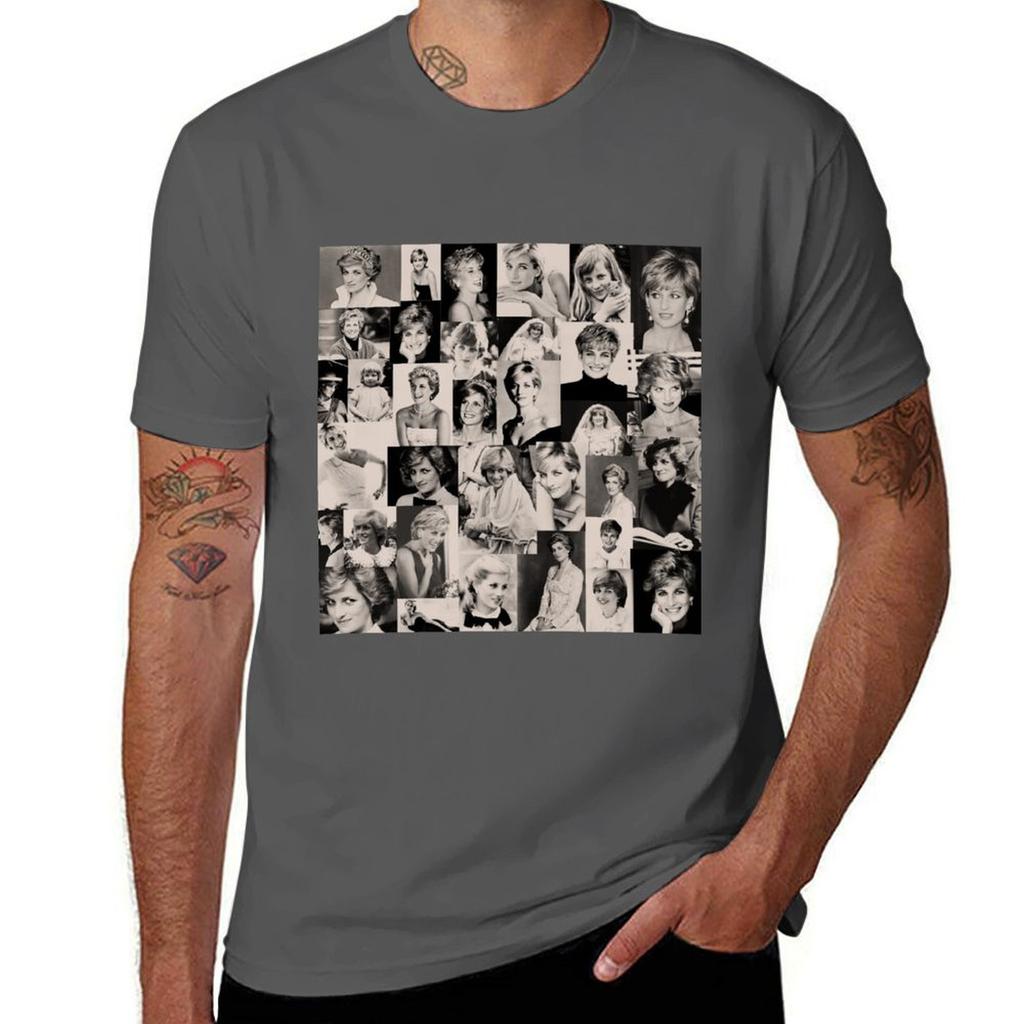 Lady Diana Tshirt All Match Print Short Sleeve Top Tshirt