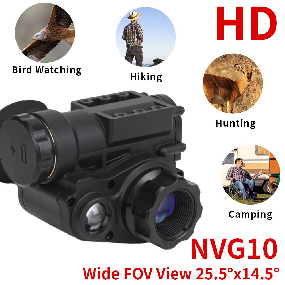 NVG10 Kopfmontiertes Nachtsicht-Monokular-Zielfernrohr WIfi Jagd Digitaler Helm Nachtsichtbrille mit 200m/656ft Sichtbereich